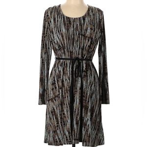 Simply Vera by VERA WANG Knee Length Casual Multi Colors Dress Size S